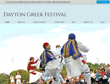 Tablet Screenshot of daytongreekfestival.com
